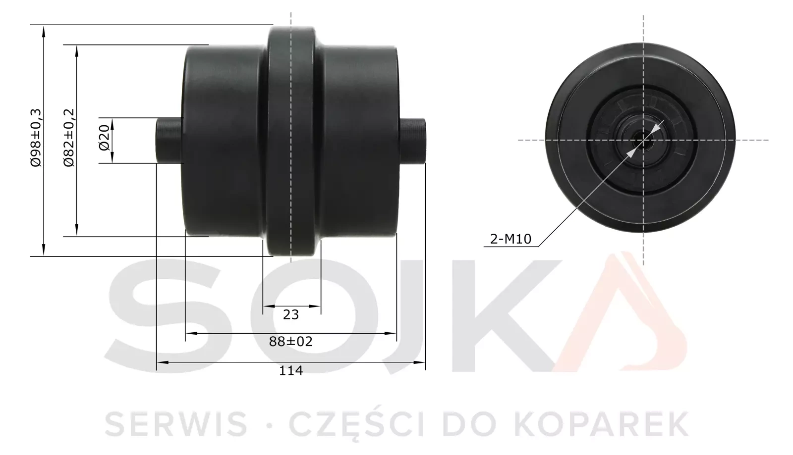 Рулон jezdna KOMATSU PC16R