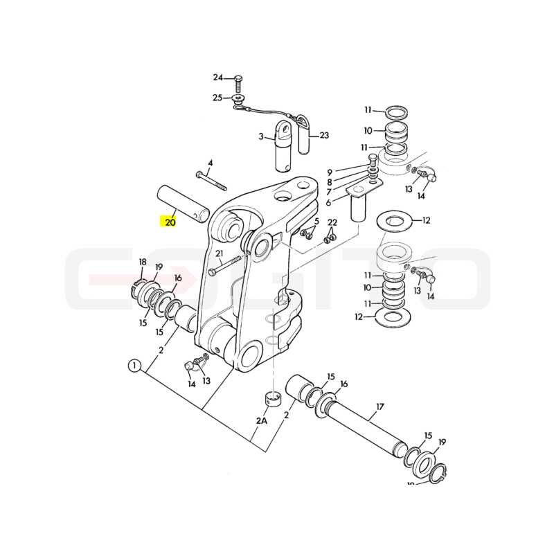 ШТИФТ ПРИВОДА СТРЕЛЫ С ЗАДНЕЙ БАБКОЙ JCB ЭКСКАВАТОР-ПОГРУЗЧИК CVA