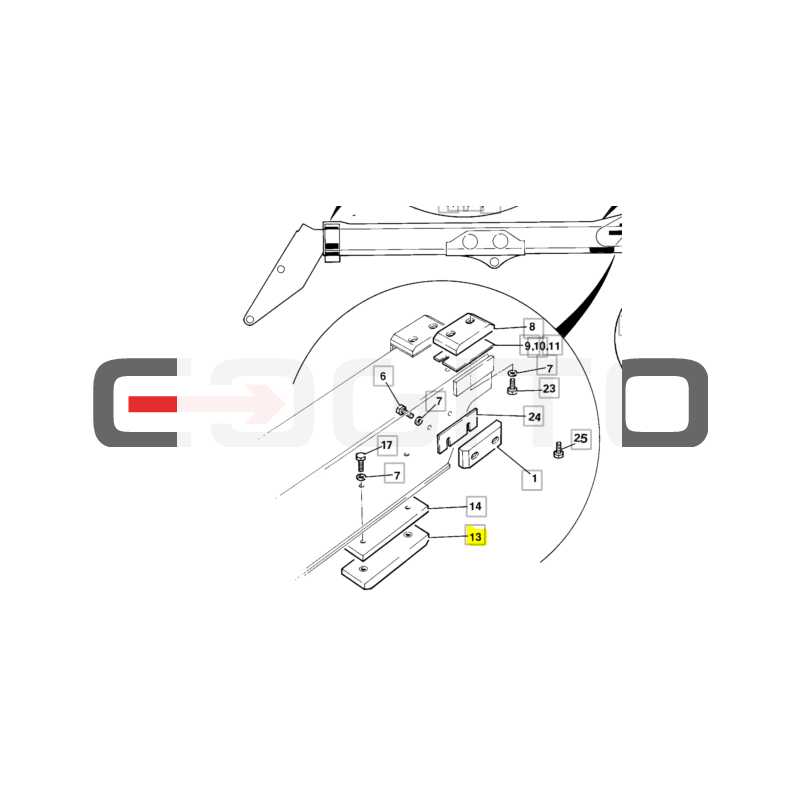 СКОЛЬЖЕНИЕ СТРЕЛЫ JCB TELEHENDLER 22,1 ММ