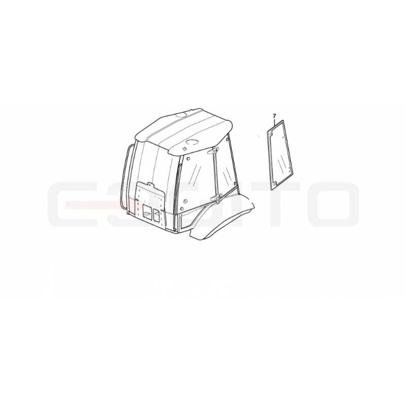 БОКОВОЕ СТЕКЛО ПРАВАЯ ШЕЛКОГРАФИЯ ЭКСКАВАТОР-ПОГРУЗЧИК VOLVO BL71