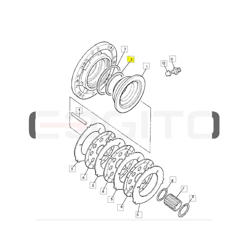 УПЛОТНЕНИЕ ТОРМОЗНОГО ПОРШНЯ CVA JCB