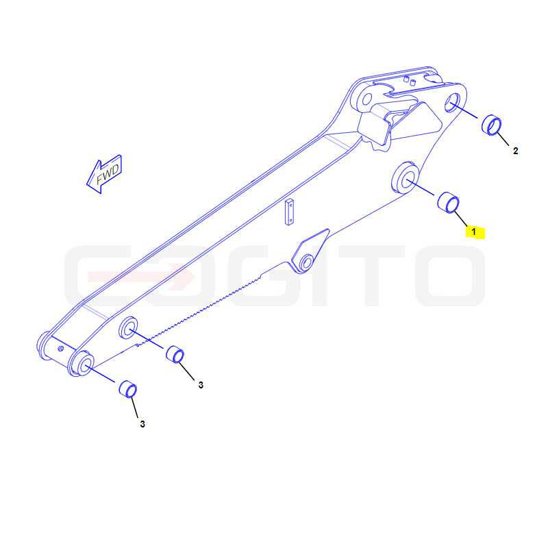 ВТУЛКА РЫЧАГА STICK ЭКСКАВАТОР-ПОГРУЗЧИК CAT