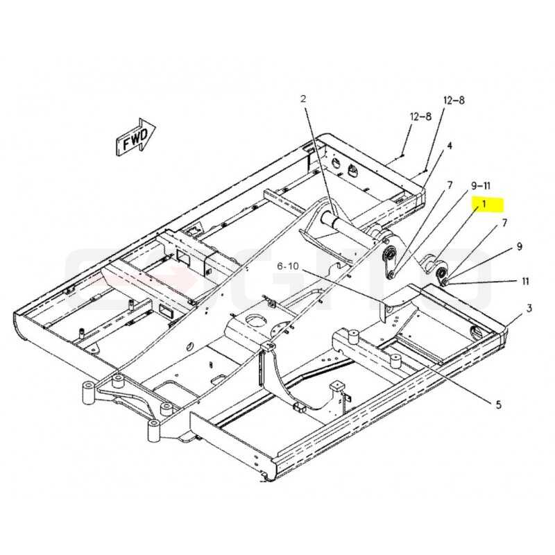 Нижний штифт привода стрелы KOMARKA CAT M315