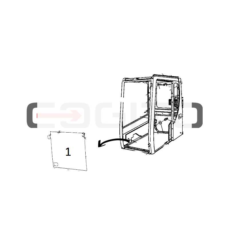 ВЕТРОВОЕ СТЕКЛО НИЖНИЙ ГУСЕНИЧНЫЙ ЭКСКАВАТОР CAT 320L