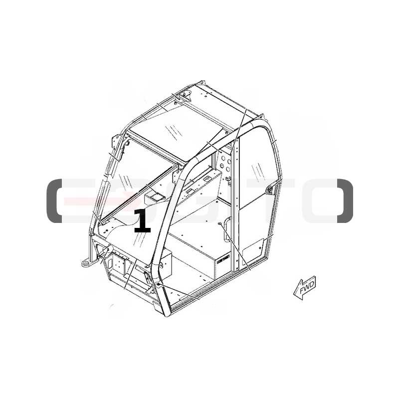 ПРОКАТАННОЕ ВЕТРОВОЕ СТЕКЛО ФРОНТАЛЬНЫЙ ТЕЛЕСКОПИЧЕСКИЙ ПОГРУЗЧИК CAT TH314D