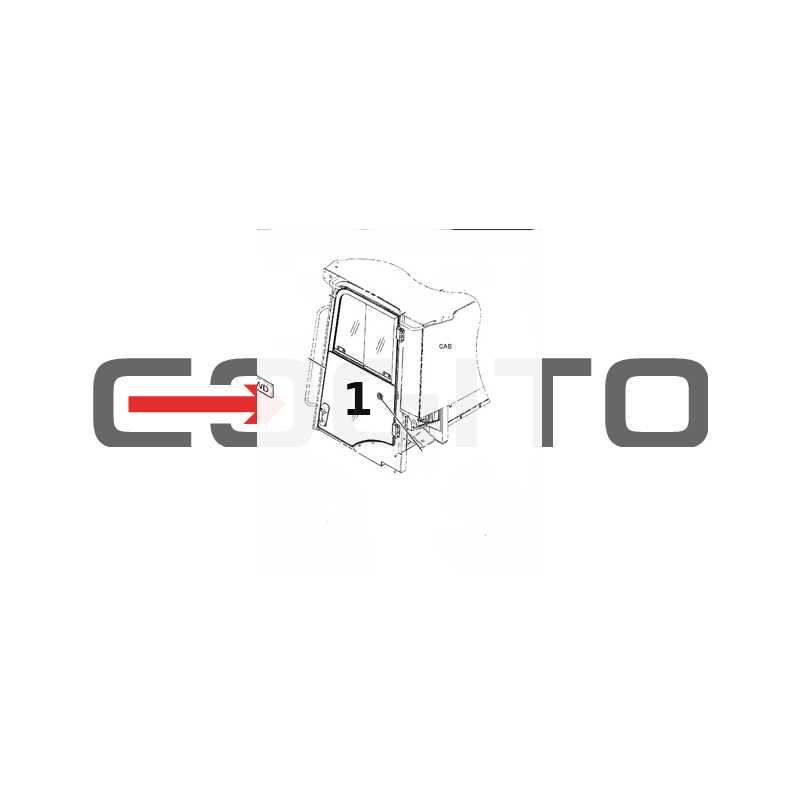 СТЕКЛО ДВЕРИ НИЖНЯЯ ЛЕВАЯ СТОРОНА ШЕЛКОГРАФИЯ КОЛЕСНЫЙ ПОГРУЗЧИК CAT 906H 908K 914M