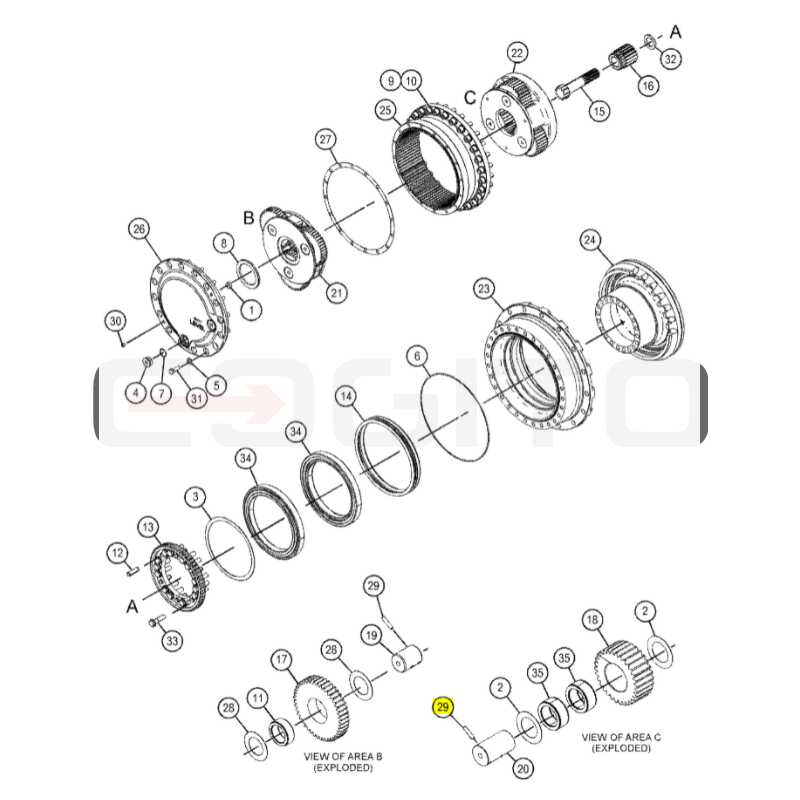 ЗАЩИТНЫЙ ШТИФТ СПУТНИКА ЭКСКАВАТОР CAT 318C