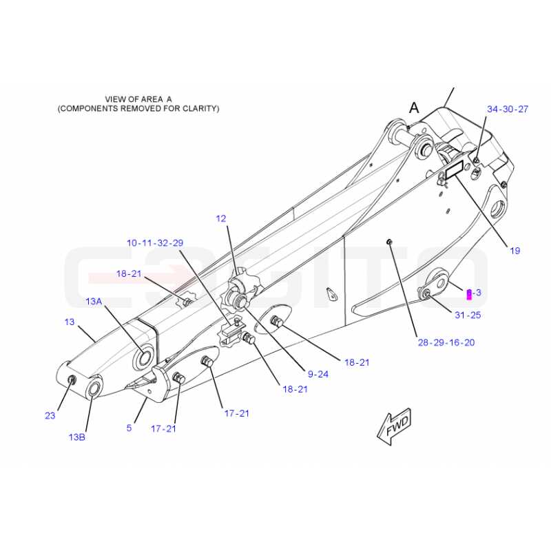 Штифт для соединения палки с BOOM CVA CAT 428F 400x60 мм
