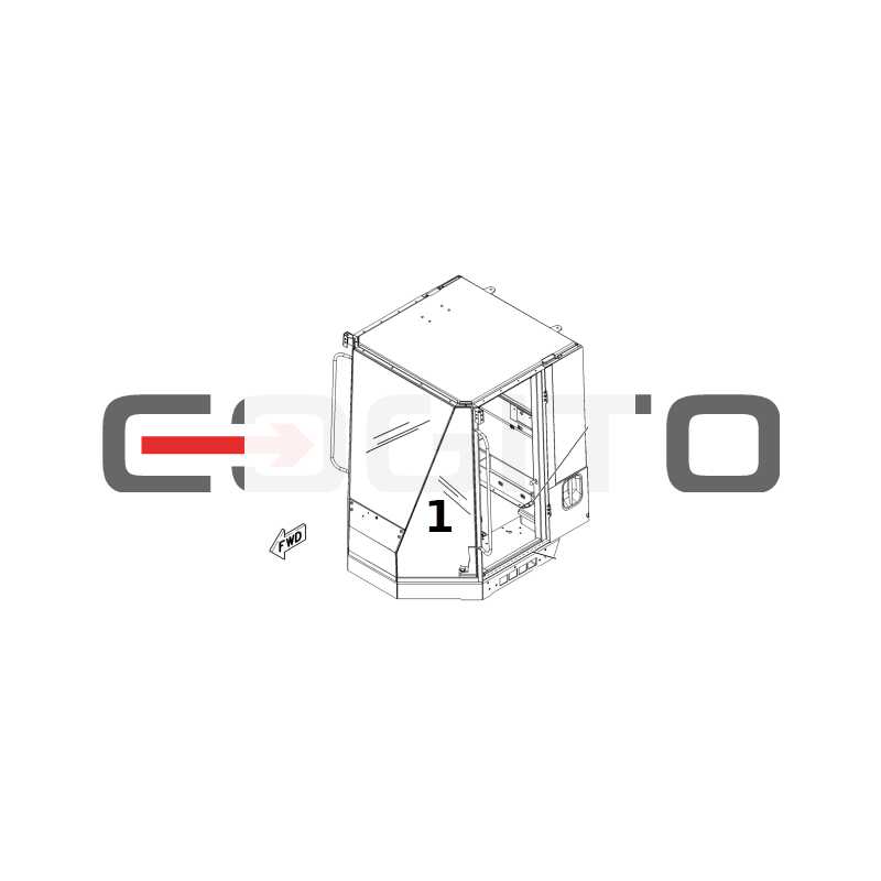 ВЕТРОВОЕ СТЕКЛО ЛАМИНИРОВАННОЕ ЛЕВОЕ / ПРАВОЕ КОЛЕСНЫЙ ПОГРУЗЧИК CAT 924G