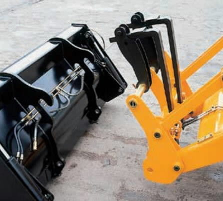 Гидравлический быстроразъемный погрузчик с вилками (980/89808) до JCB 3CX, 4CX