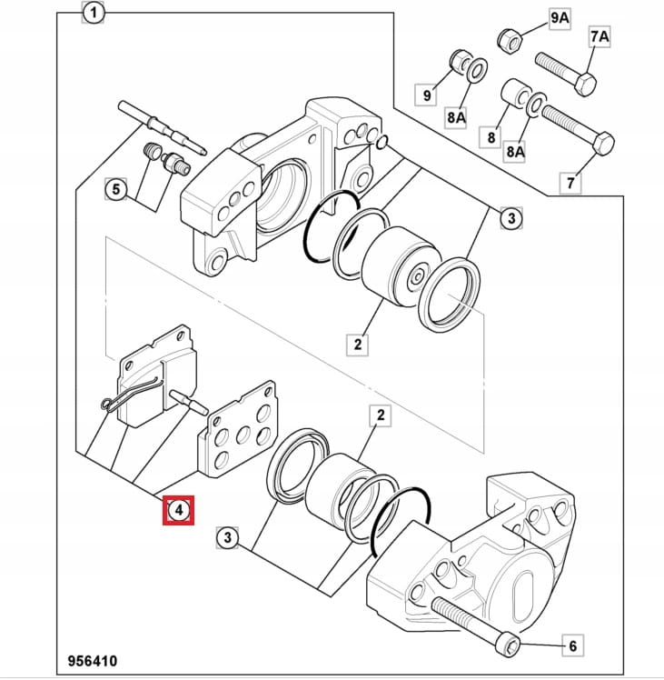 ТОРМОЗНЫЕ КОЛОДКИ JCB FASTRAC 60MM