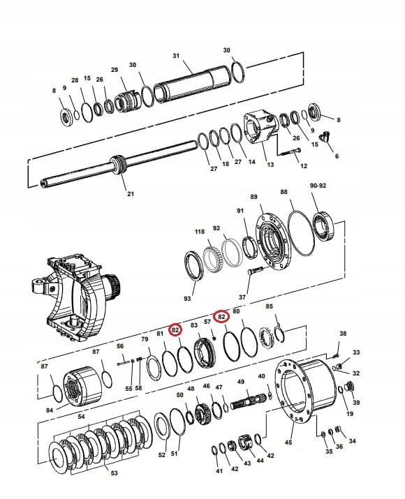 ШПИНДЕЛЬ HAMULCY CAT M312 M315 M316C OEM
