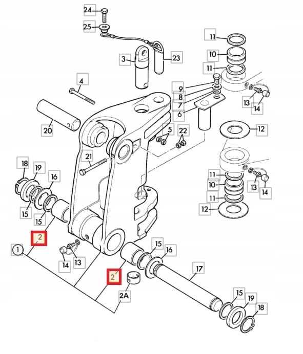 TULEJA DO SWORZNIA BOOM В КОНЬКЕ JCB 3CX