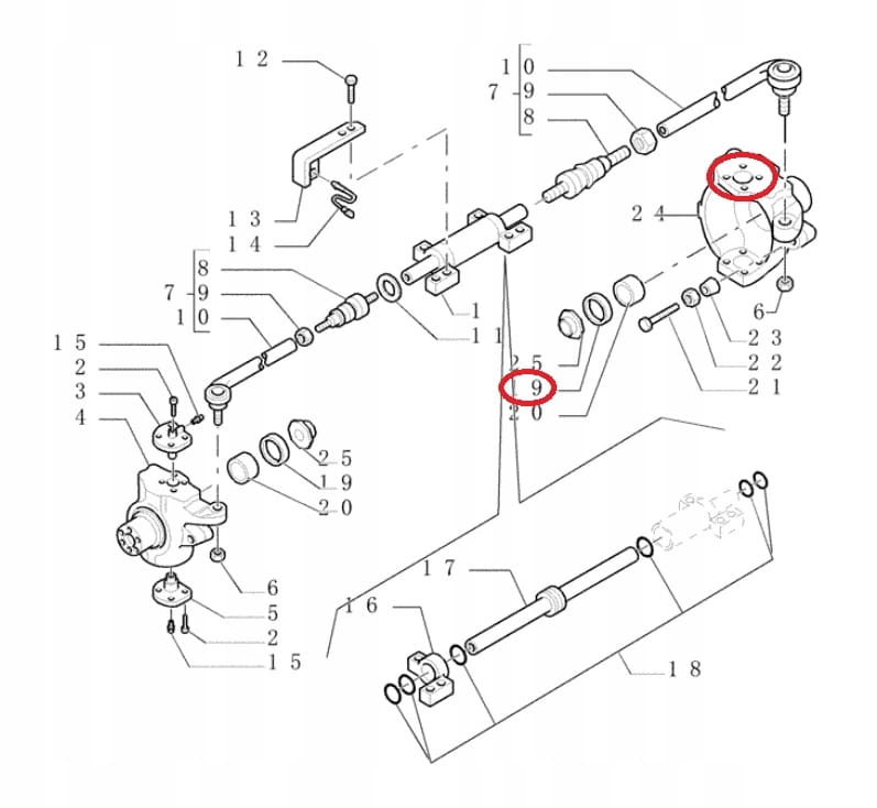 Герметик для полуосей с коротким валом NEW HOLLAND LB115 B115 85821287