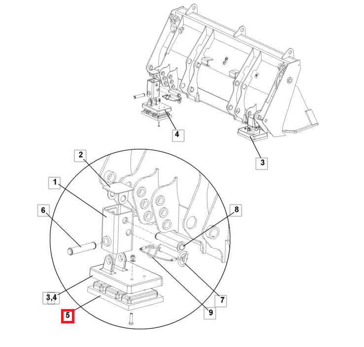 РЕЗИНОВЫЕ ОПОРЫ ДЛЯ НОГ JCB 2CX 993/44500
