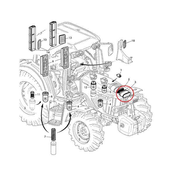 ЭЛЕМЕНТ ВОЗДУШНОГО ФИЛЬТРА JOHN DEERE AL172781
