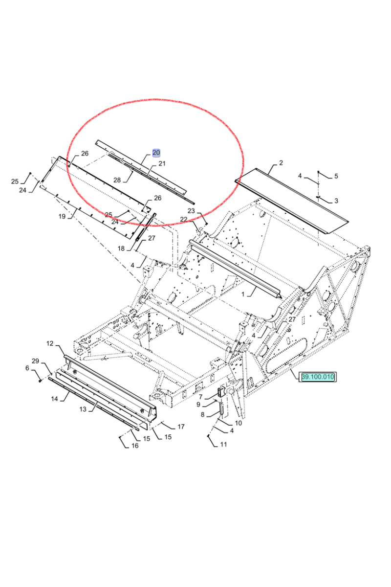 Фартух NEW HOLLAND CASE CNH 84434120
