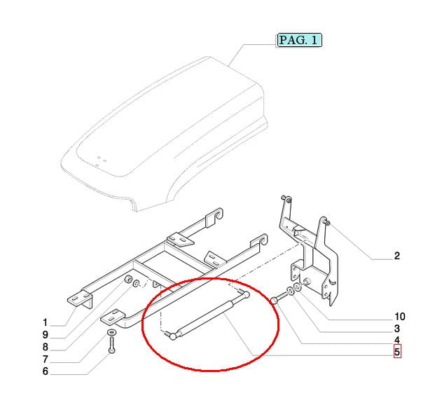 ПРИВОД МАСКИ New Holland CASE 5093654 - 87369568 - 5093001 - 87480243 - 47517740