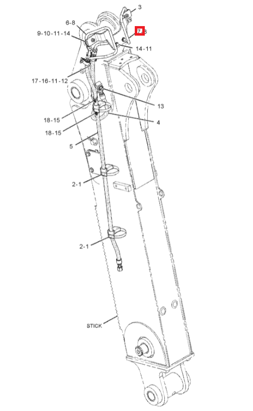 Гидравлический насос RURKA CAT 416E 428E 432E 3053571