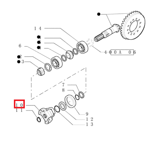 ФЛАНШ ПЕРЕДНЕГО МОСТА CARRARO CA0137959