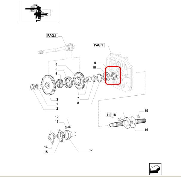 ГЕРМЕТИК ВАЛА ОТБОРА МОЩНОСТИ NEW HOLLAND CASE 5119203
