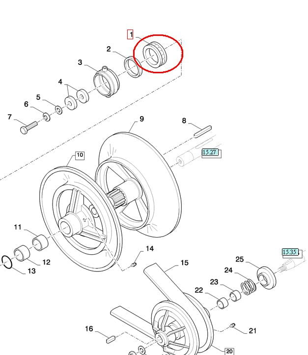 УПОРНЫЙ ПОДШИПНИК РЕДУКТОРА NEW HOLLAND CASE 80385803 - 385803
