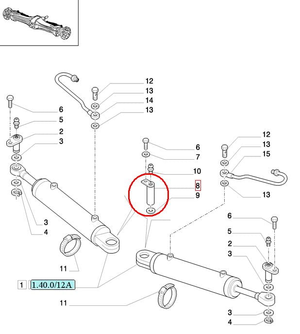ШТИФТ ТОРСИОННОГО ПРИВОДА NEW HOLLAND CASE 5173252