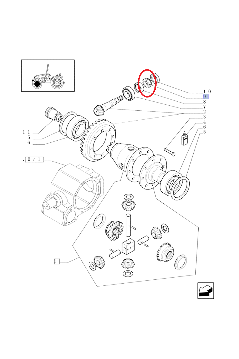 Коронарная гайка New Holland CNH 87289576-9975327